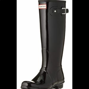 New* Hunter rain boots black
